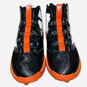 👟🏈 ADIDAS Freak Carbon Mid Football Cleats l Black Orange Turf Shoes l Men’s 15